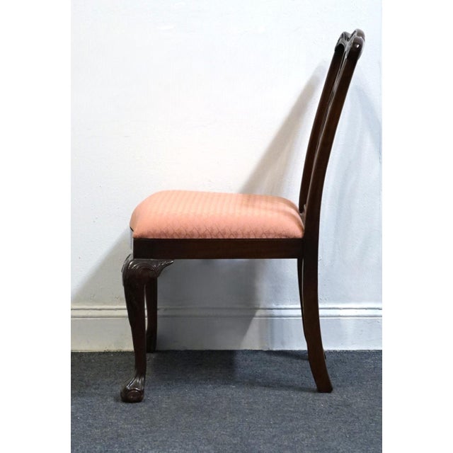 Wood Pennsylvania House Solid Mahogany Traditional Chippendale Style Dining Side Chair 13-31078 For Sale - Image 7 of 10