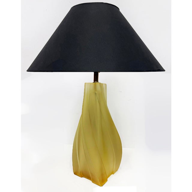 Abstract 1970s Modernist Paolo Gucci Freeform Molded Table Lamps, Signed Pair For Sale - Image 3 of 9