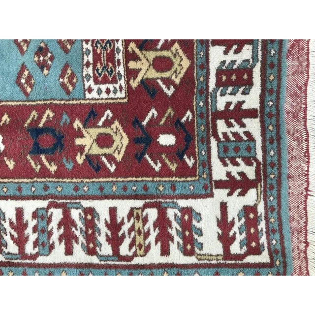 Vintage Turkish Konya Kazakh Rug, 1980s For Sale - Image 10 of 13