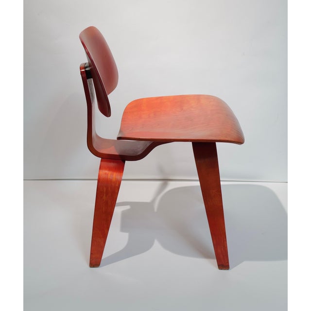 Mid 20th Century Red Eames DCW For Sale - Image 9 of 15