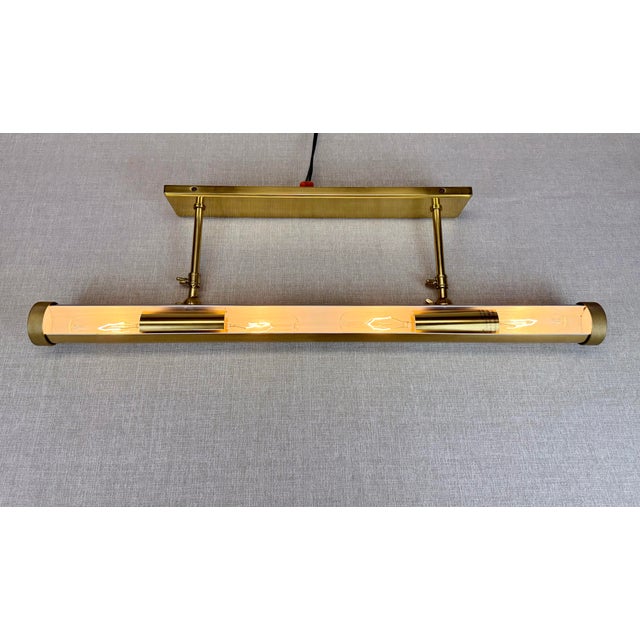 Metal Modernist “Ridgewood” Brass Picture Light by Hudson Valley Lighting For Sale - Image 7 of 12