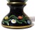Murano Millefiori Wild Flowers With Painted Pedestal Base Italian Art Glass Vintage Paperweight For Sale In Orlando - Image 6 of 7
