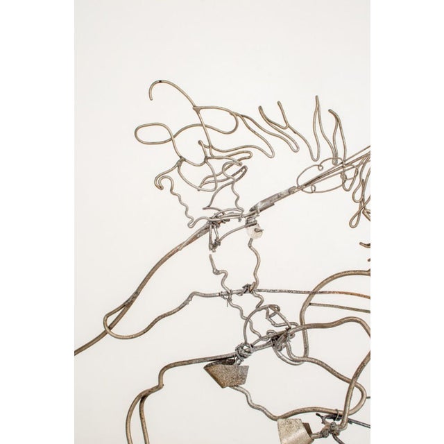 Mid 20th Century Ted Weidhaas "t.n.t." Cowboy Wire Sculpture For Sale - Image 5 of 8