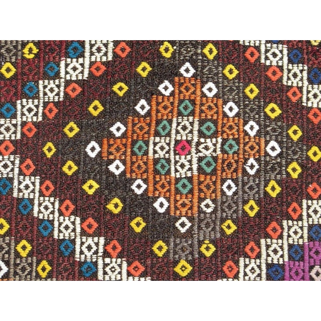 Textile Vintage Turkish Handmade Kilim Rug - 28"x133" For Sale - Image 7 of 12