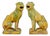 Large Mid 20th Century Indonesian Salt Glazed Decorative Dogs, 1950, Set of 2 For Sale
