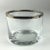 Transparent Silverplated Rimmed Glass Trinket Dish or Salt Cellar For Sale - Image 8 of 8