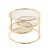 Metal Mid-Century Modern Schumacher Brass End Table With Three Tiered Shelves For Sale - Image 7 of 7