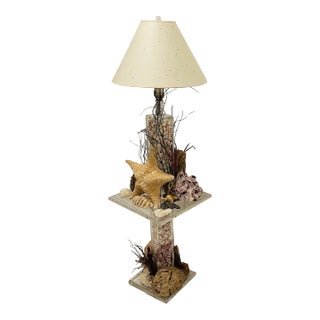 Vintage Grotto Sea World Sea Shells Floor Lamp For Sale