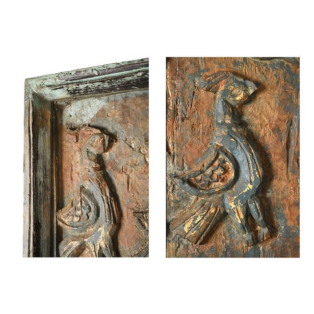 Element of Bas-Relief in Carved and Patinated Wood, 1850s For Sale - Image 3 of 4