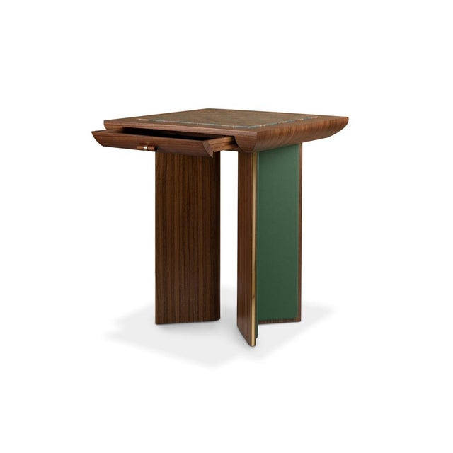 Contemporary Howard Chess Table by Wood Tailors Club For Sale - Image 3 of 12