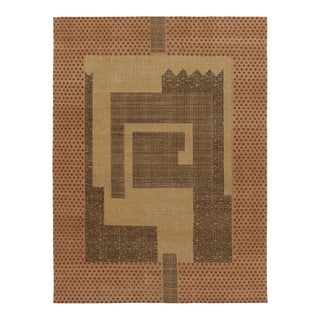 Contemporary French Art Deco Style Maze Grid Wool Rug by Rug & Kilim, India For Sale