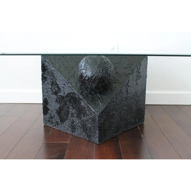 Mid-Century Modern 1980s Postmodern Coffee Table and Side Tables Set of 3 For Sale - Image 3 of 12