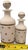 Antique Portieux Vallerysthal French White Opaline Gold Star Apothecary Bottles — Pair For Sale - Image 9 of 13