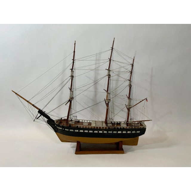Antique American Ship Model, circa 1910 For Sale - Image 4 of 12