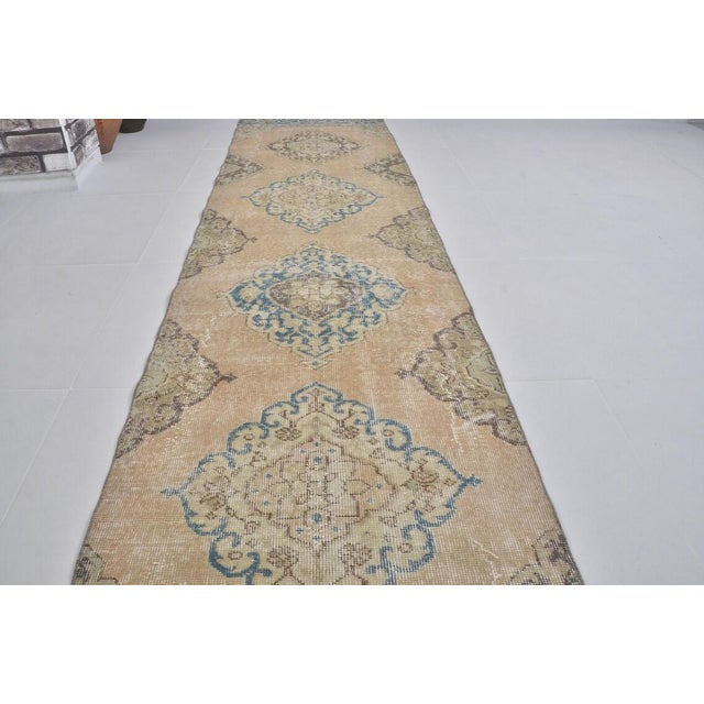Handmade wool carpet in Turkish Anatolia , Vintage Oushak Rug,Turkish Vintage Anatolian Rug, Handmade wool Rug . One Of...