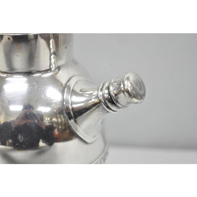 Vintage Art Deco Silver Plated Martini Cocktail Shaker Pitcher by Poole 2601 For Sale - Image 4 of 16