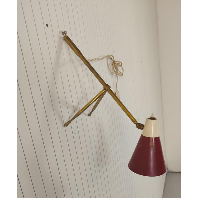 Mid-Century Modern Vintage Table Lamp by Giuseppe Ostuni, 1940 For Sale - Image 3 of 11