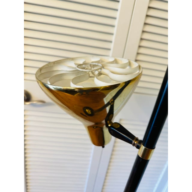 Mid-Century Floor Lamp Styled After Gerald Thurston for Lightolier For Sale In San Francisco - Image 6 of 12