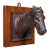 Antique Mounted Horse Bust, English, Iron, Coat Hook, Equestrian Tack, Edwardian For Sale