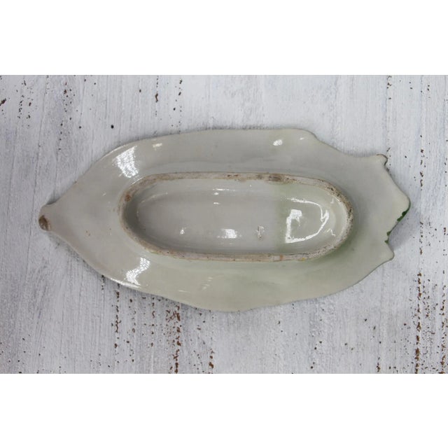 Trompe l'Oeil 1900s Corn on the Cob Small Platter, Portuguese, Earthenware For Sale - Image 11 of 13