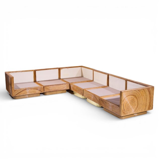 Wood Adrian Pearsall for Comfort Designs Modular Pencil Reed Mid Century Sectional Sofa For Sale - Image 7 of 7