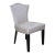 Contemporary Upholstered Accent Chair With Silver Nailhead Trim For Sale