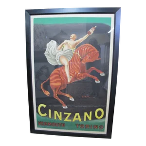 Italian Vintage Leonetto Cappiello Cinzano Vermouth Torino Advertisement Poster