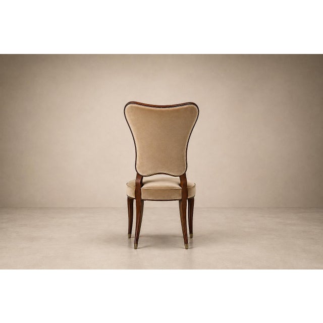Brazilian Modern Set of Eight Dining Chairs by Pisciotta E Filhos in Rosewood & Mohair, Brazil, 1950s For Sale - Image 18 of 18