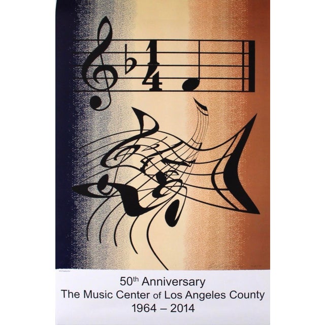 Ed Ruscha-Los Angeles Music Center Lithographic Poster | Chairish