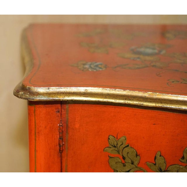 Vintage Chinese Chinoiserie Lacquer Side Cabinet, 1920s For Sale - Image 4 of 18