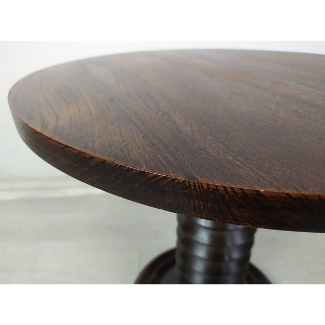 Brutalist Pedestal Table by Charles Dudouyt, 1940s For Sale - Image 14 of 16