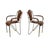 Mid-Century Modern Vintage French Iron and Leather Armchairs, 1960s, Set of 2 For Sale - Image 3 of 13