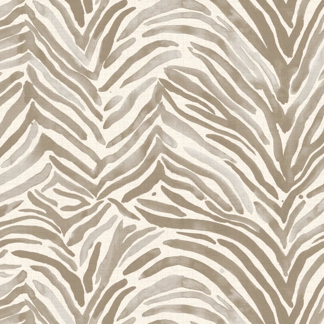 22" Outdoor Pillow - Polyester Insert in linen washed zebra - is durable and water resistant for any weather. Spot Clean Only