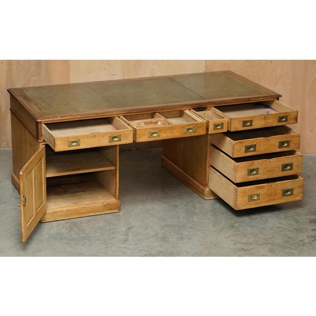 Antique London North Western Railway Station Master's Campaign Desk, 1880s For Sale - Image 15 of 18