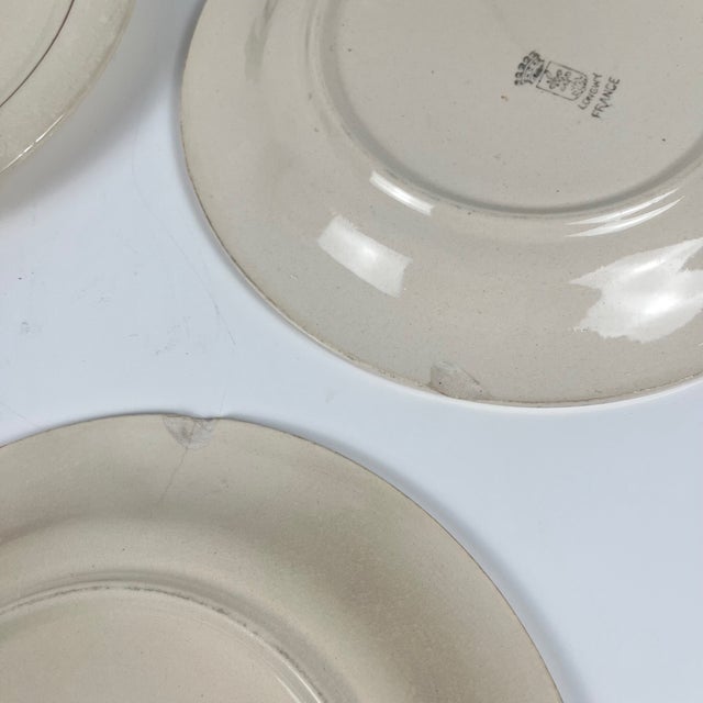 Dessert Plates from Longwy, 1890s, Set of 5 For Sale - Image 11 of 15