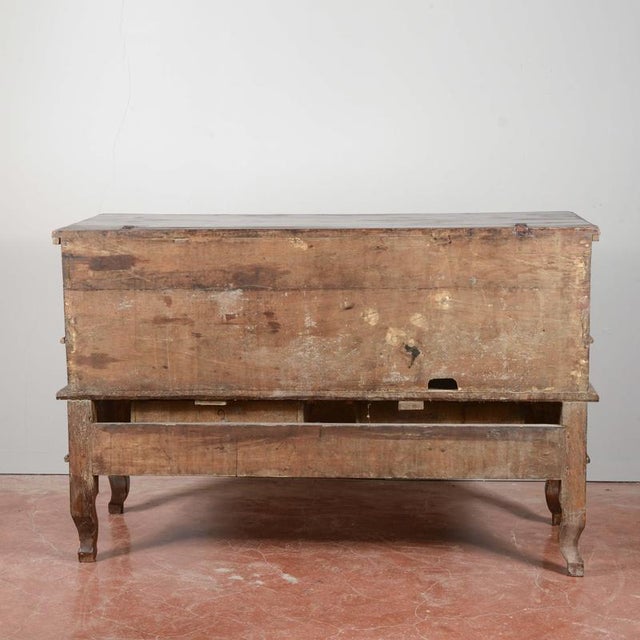 Brown Flared Sideboard in Wood, 1890s For Sale - Image 8 of 9