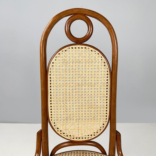 Wood Italian Chair in Straw and Wood, 1950s For Sale - Image 7 of 18