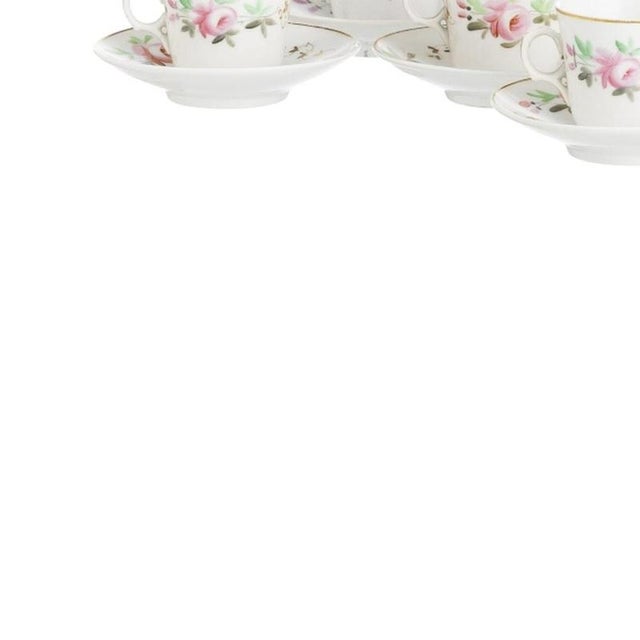 Porcelain Tea Cups and Saucers from Vista Alegre, Set of 16 For Sale - Image 3 of 6
