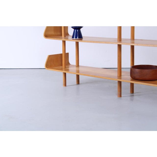 Large Birch Wall Unit by Willem Lutjens for Gouda Den Boer, 1950s For Sale - Image 12 of 18
