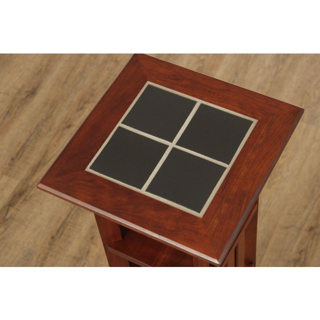 Ethan Allen 'American Impressions' Mission Style Tile Top Five Tier