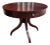 Vintage Ethan Allen Mahogany Round Pedestal Table With Drawer For Sale