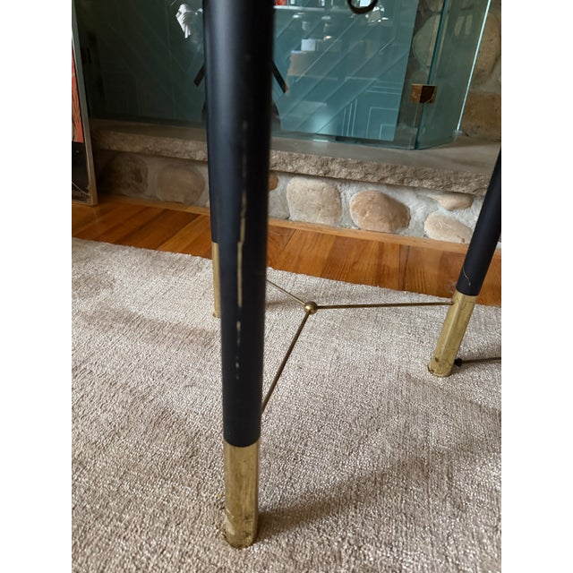 Vintage Brass and Marble Table Lamp in the Manner of Harvey Probber For Sale - Image 10 of 10