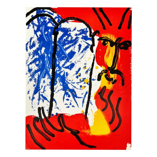Marc Chagall, Moses I, 1960, Lithograph For Sale