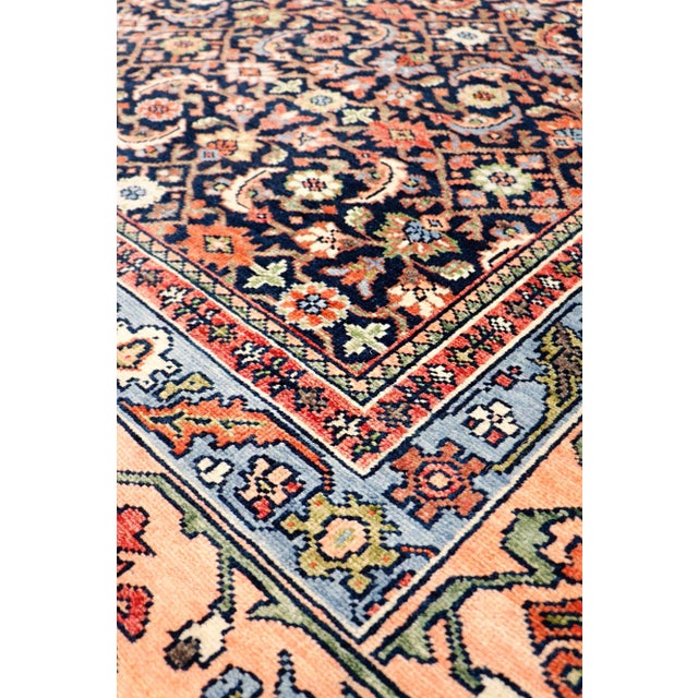 Traditional Pasargad Home Herati Wool Area Rug- 8' 10" X 12' 0", Navy For Sale - Image 3 of 6