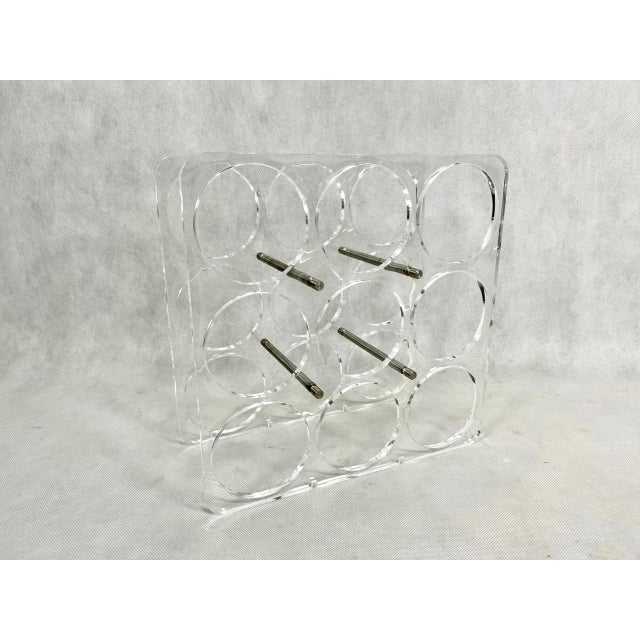 Postmodern Acrylic Wine Rack, 1990s For Sale - Image 8 of 14
