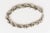 Vintage Sterling Silver Italian Hallmarked Twisted Chain Link Sculptural Collar Necklace For Sale In Miami - Image 6 of 12