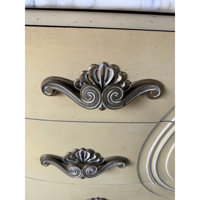 Vintage Grosfeld House French Rococo Style Marble Top Double Dresser For Sale - Image 11 of 13