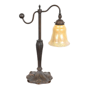 Tiffany Studios Style Art Nouveau Bronze Counterbalance Desk Lamp