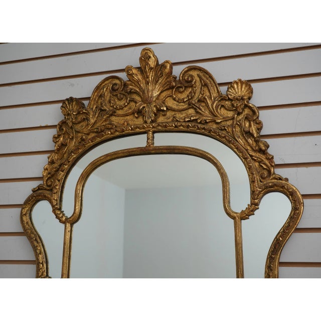 Labarge Vintage Italian Gold Decorator Mirror For Sale In Philadelphia - Image 6 of 12