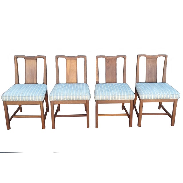 MCM Wood Dining Occasional Chairs Set of 4 Chairish